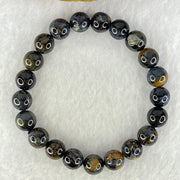 Good Grade Natural Petersite Beads Bracelet 21.95g 16cm 9.4mm 21 Beads - Huangs Jadeite and Jewelry Pte Ltd