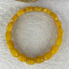 Natural Orange Aventurine Bracelet 30.23g 17cm 14.7 by 11.2 by 5.9mm 18 Beads - Huangs Jadeite and Jewelry Pte Ltd