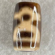 Natural Powerful Tibetan Old Oily Agate Double Cai Shen Dzi Bead Heavenly Master (Tian Zhu) 双财神长天珠 4.57g 19.5 by 11.7mm - Huangs Jadeite and Jewelry Pte Ltd