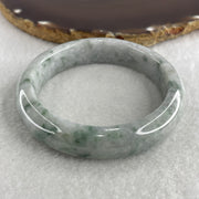 Natural Type A Light Green with Light Lavender and Blueish Green Piao Hua Jadeite Bangle 69.25g Internal Diameter 57.5mm 14.0 by 9.7mm (Close to Perfect) - Huangs Jadeite and Jewelry Pte Ltd