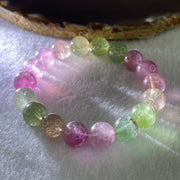 Very Good Natural Tourmaline Crystal Beads Bracelet 26.01g 14cm 9.9mm 18Beads - Huangs Jadeite and Jewelry Pte Ltd