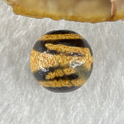 Natural Powerful Tibetan Old Oily Agate Patina Guiren Tairen Human Dzi Bead Totem Amulet Heavenly Master (Tian Zhu) 贵人天诛 15.3g 10.4 by 10.6mm - Huangs Jadeite and Jewelry Pte Ltd