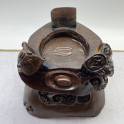 Natural Deep Purple Amethyst Egg with Wooden Stand Display 5,913.4g 170.0 by 165.0 by 270.0mm - Huangs Jadeite and Jewelry Pte Ltd