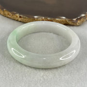 Type A Light Green Faint Lavender Jadeite Bangle 60.07g Inner Diameter 54.4mm 12.3 by 8.9mm (Slight Internal Line) - Huangs Jadeite and Jewelry Pte Ltd