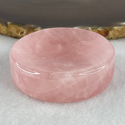 Natural Rose Quartz Plate Display 91.73g 55.3 by 16.4mm - Huangs Jadeite and Jewelry Pte Ltd