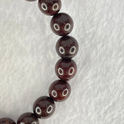 Natural Blood Rosewood Beads Bracelet 天然血檀手链 11.51g 18.5cm 10.5mm 20 Beads - Huangs Jadeite and Jewelry Pte Ltd
