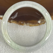 Type A Light Blueish Green Lavender with Red and Yellow Spots Jadeite Bangle 66.35g Internal Diameter 58.5mm 13.6 by 9.1mm (External and Internal Lines) - Huangs Jadeite and Jewelry Pte Ltd