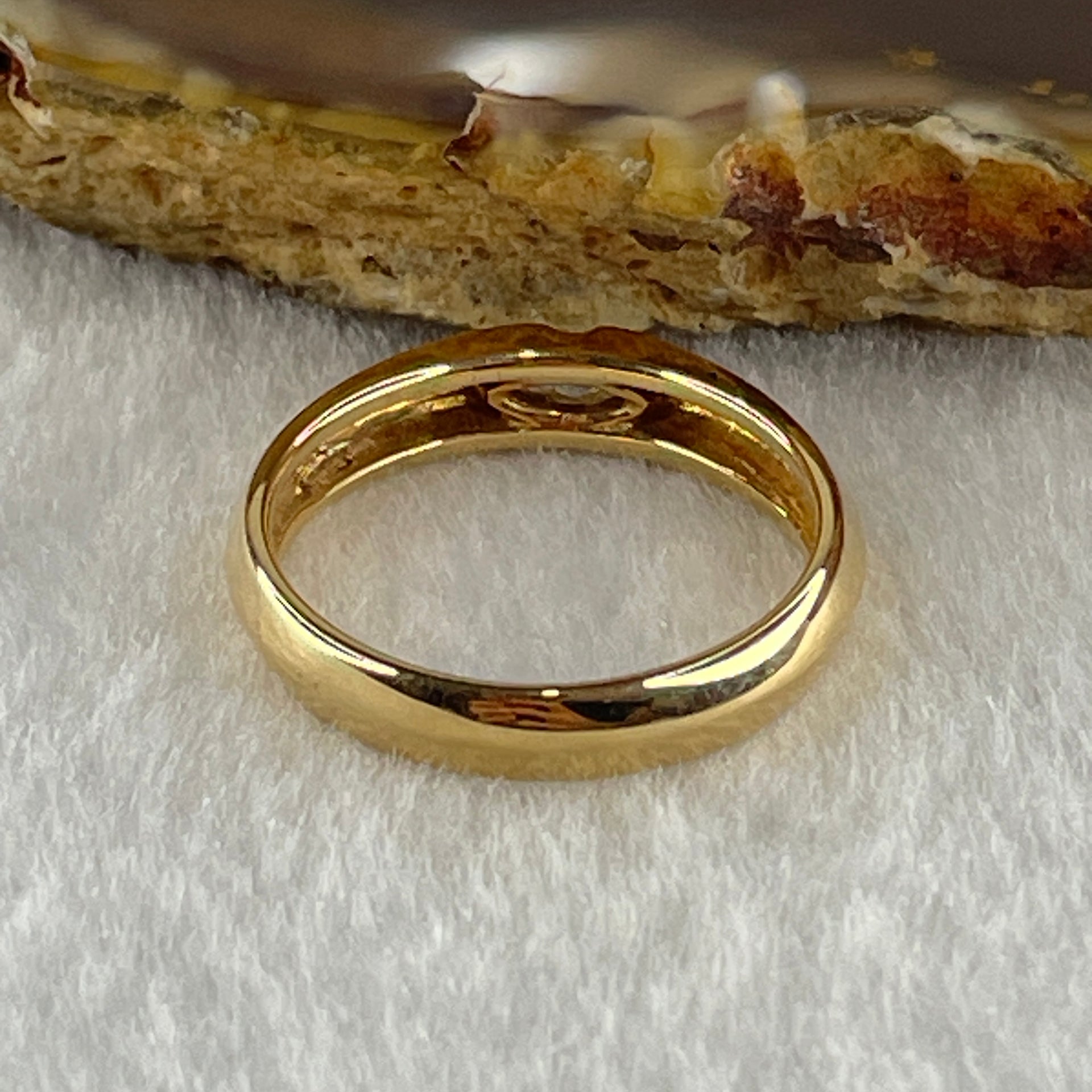 Natural Marquise Shape Diamond in 18K Yellow Gold Ring D0.21ct Total 4.3g US7 HK15 - Huangs Jadeite and Jewelry Pte Ltd