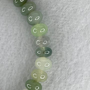 Natural Type A Muti Green Jadeite Donut with Lulutong Charm Bracelet 18.94g 15cm 7.6mm 33 Beads - 8.2 by 8.4mm Lulutong - Huangs Jadeite and Jewelry Pte Ltd
