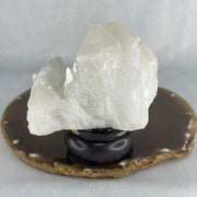 Natural Milky White Quartz Display 228.89g 81.1 by 47.3 by 83.7mm - Huangs Jadeite and Jewelry Pte Ltd
