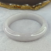 Type A Faint Lavender Jadeite Bangle 60.71g Internal Diameter 55.7mm 13.1 by 9.1mm (Very Slight External Line) - Huangs Jadeite and Jewelry Pte Ltd