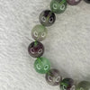 Natural Green and Purple Fluorite Beads Bracelet 49.30g 12.0mm 17 Beads - Huangs Jadeite and Jewelry Pte Ltd