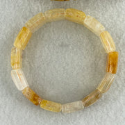 Natural Ferruginous Quartz Bracelet 38.45g 17cm 13.9 by 13.8 by 7.1mm 14 pcs - Huangs Jadeite and Jewelry Pte Ltd