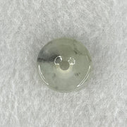 Type A Icy Wuji Grey Jadeite Ping An Kou Donut Charm Pendant 2.04g 15.2 by 4.0mm - Huangs Jadeite and Jewelry Pte Ltd