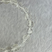 Natural Clear Quartz Beads with Inscription Bracelet 17.91g 15cm 8.4mm 23 Beads - Huangs Jadeite and Jewelry Pte Ltd