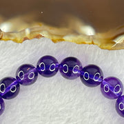 Very Good Grade Natural Amethyst Bracelet 23.59g 17cm 9.3mm 22 Beads - Huangs Jadeite and Jewelry Pte Ltd