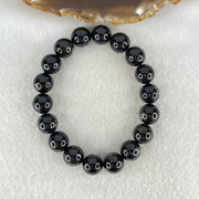 Good Grade Natural Hypersthene Beads Bracelet 45.58g 17.5mm 11.3mm 18 Beads - Huangs Jadeite and Jewelry Pte Ltd