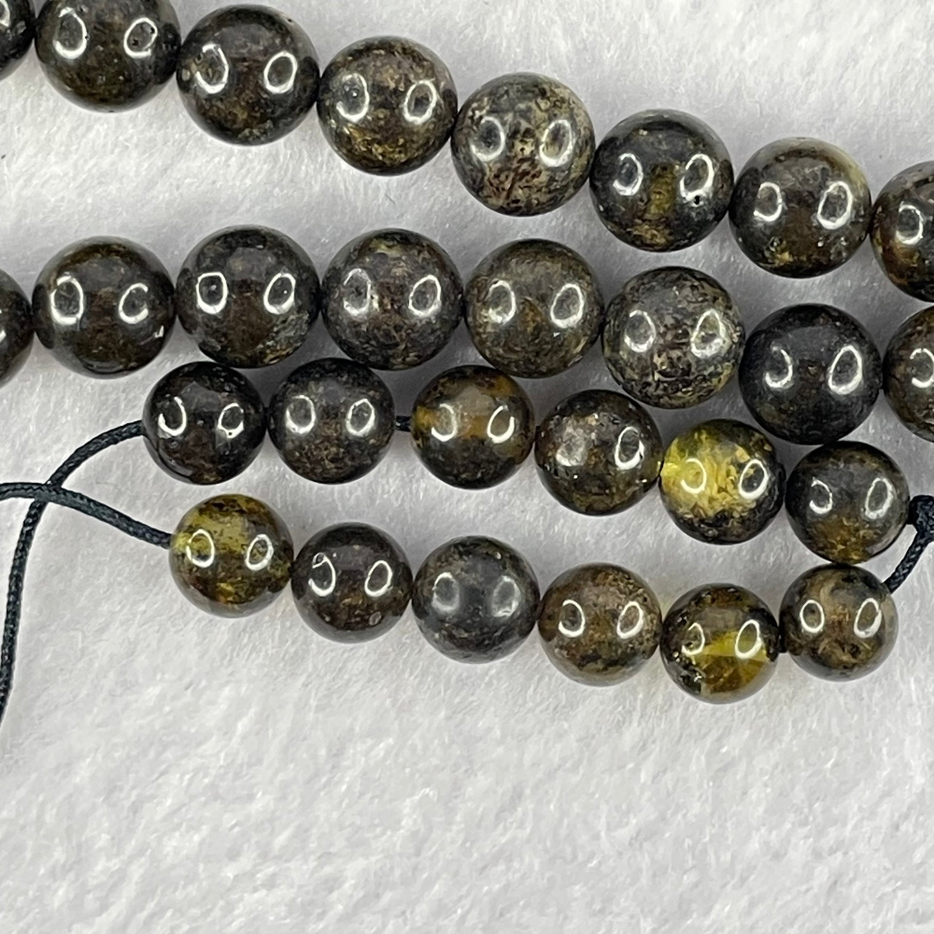 Natural Medicine King Amber Beads Necklace 天然药王琥珀项链 36.73g 92cm 8.3mm 111 Beads - Huangs Jadeite and Jewelry Pte Ltd