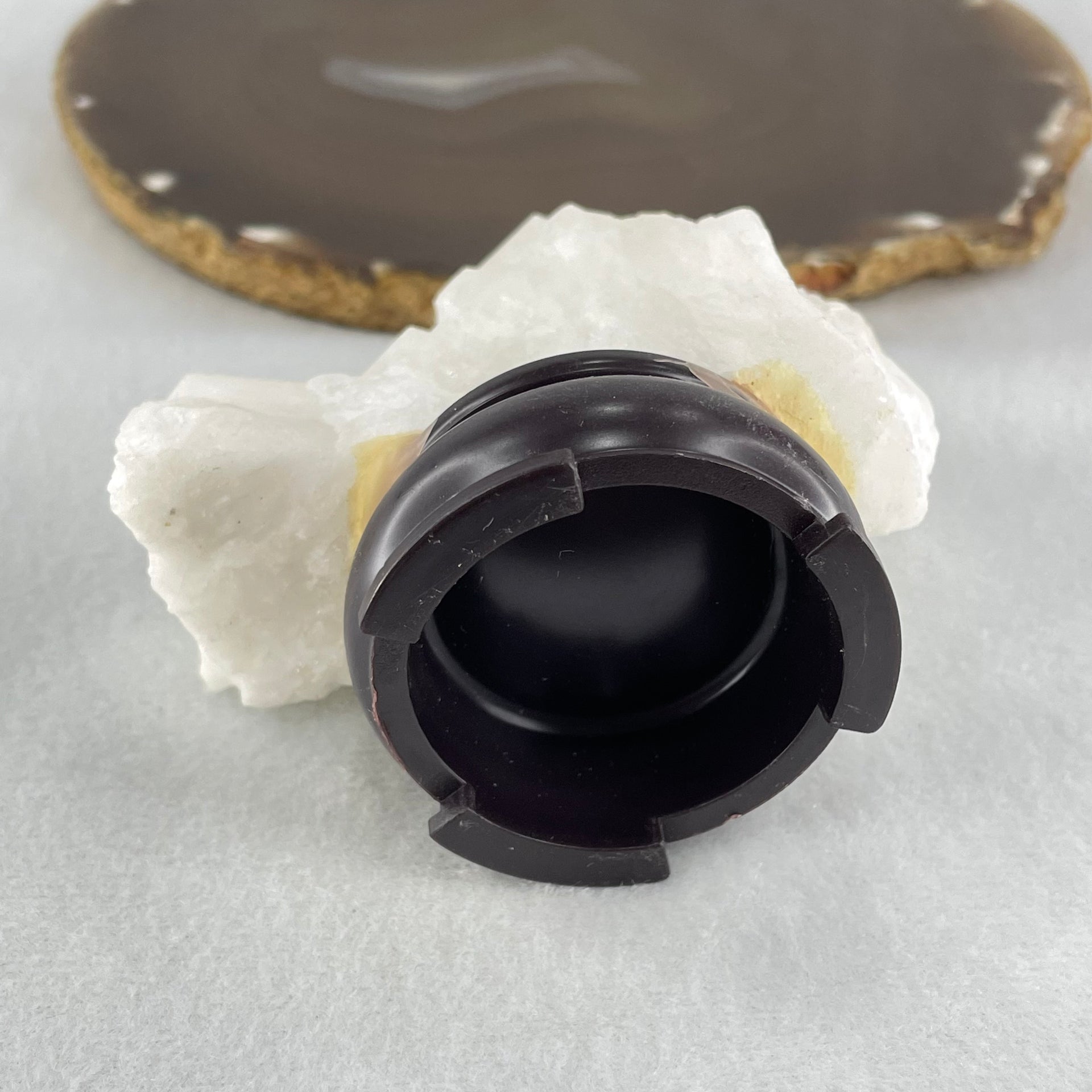 Natural Milky White Quartz Display 228.89g 81.1 by 47.3 by 83.7mm - Huangs Jadeite and Jewelry Pte Ltd