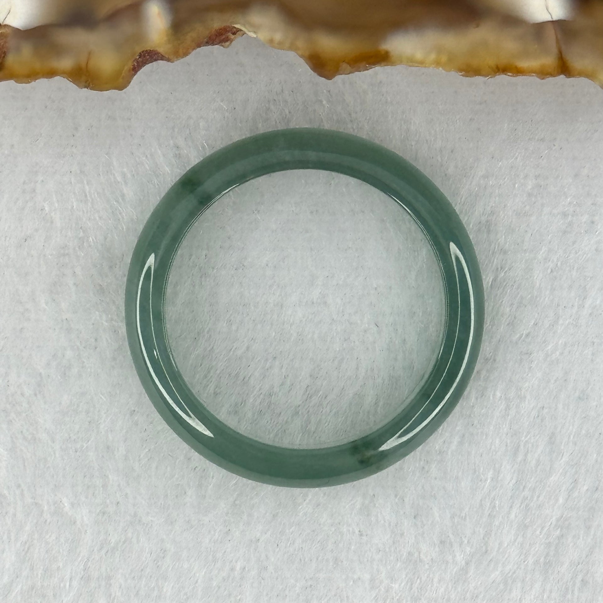 Type A Icy Blueish Green Jadeite Ring 2.34g 4.4 by 2.9mm US8 HK17.5 (Perfect) - Huangs Jadeite and Jewelry Pte Ltd