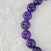 Very Good Grade Natural Amethyst Bracelet 23.07g 16.5cm 9.2mm 22 Beads - Huangs Jadeite and Jewelry Pte Ltd