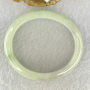 Type A Light Green and Lavender with Yellow spot Jadeite Bangle Internal Diameter 55.8mm 47.67g 12.6 by 7.7mm (Very Slight External Rough + Internal Lines) - Huangs Jadeite and Jewelry Pte Ltd