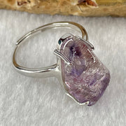 Natural Super 7 in S925 Sliver Ring (Adjustable Size) 4.25g 17.2 by 10.6 by 7.8mm - Huangs Jadeite and Jewelry Pte Ltd