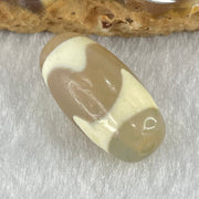 Natural Powerful Tibetan Old Oily Agate Tiger Tooth Daluo Dzi Bead Heavenly Master (Tian Zhu) 虎呀天诛 3.07g 20.0 by 10.2mm - Huangs Jadeite and Jewelry Pte Ltd