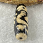 Natural Powerful Tibetan Old Oily Agate Vermilion Bird Fire Element Dzi Bead Heavenly Master (Tian Zhu) 朱雀天珠 8.74g 37.5 by 12.3mm - Huangs Jadeite and Jewelry Pte Ltd