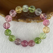 Very Good Natural Tourmaline Crystal Beads Bracelet 32.47g 14cm 10.9mm 17Beads - Huangs Jadeite and Jewelry Pte Ltd
