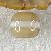 Natural Powerful Tibetan Old Oily Agate 1 Line Dzi Bead Heavenly Master (Tian Zhu) 1.90g 9.7 by 11.2mm - Huangs Jadeite and Jewelry Pte Ltd