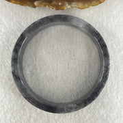 Natural Type A Wuji Grey Jadeite Bangle | (45.99g | 54.2mm ID | 14.7 x 5.2mm | Very Slight Internal Line | Supreme Psychic Shield & Yin-Yang Balance Anchor, Protection & Minimalist Bangle) - Huangs Jadeite and Jewelry Pte Ltd