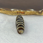 Natural Powerful Tibetan Old Oily Agate Sky Door Serenity 1 Eye Dzi Bead Heavenly Master (Tian Zhu) 一眼天诛 9.93g 37.6 by 13.3mm - Huangs Jadeite and Jewelry Pte Ltd