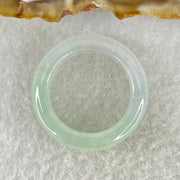Type A Semi Icy Faint Green Jadeite Ring 4.54g 6.1 by 4.0mm US7.9 HK17.5 (Perfect) - Huangs Jadeite and Jewelry Pte Ltd