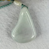 Type A Light Lavender Jadeite Benefactor Pendent 29.27g 38.5 by 26.9 by 12.9mm - Huangs Jadeite and Jewelry Pte Ltd