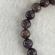 Good Grade Natural Purple Iolite Beads Bracelet 22.53g 16cm 9.4mm 21 Beads - Huangs Jadeite and Jewelry Pte Ltd