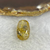 Good Grade Natural Golden Rutilated Quartz Crystal Lulu Tong Barrel 天然金顺发晶水晶露露通桶 
3.38g 16.0 by 11.2mm - Huangs Jadeite and Jewelry Pte Ltd