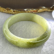 Type A Light Green Jadeite Bangle Internal Diameter 54.5mm 55.80g 14.2 by 8.1mm (Close to Perfect) - Huangs Jadeite and Jewelry Pte Ltd