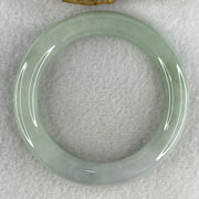 Type A Natural Jelly Light Green with Faint Lavender Jadeite Bangle 74.36g Inner Diameter 59.2mm 11.3 by 11.9mm (Close to Perfect) - Huangs Jadeite and Jewelry Pte Ltd