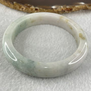 Type A Faint Lavender and Faint Blueish Green with Brown Patches Jadeite Bangle 62.77g Internal Diameter 59.2mm 12.6 by 8.7mm (Close to Perfect) - Huangs Jadeite and Jewelry Pte Ltd