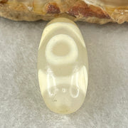 Natural Powerful Tibetan Old Oily Agate 3 Eyes Dzi Bead Heavenly Master (Tian Zhu) 三眼天诛 2.90g 20.5 by 9.8mm - Huangs Jadeite and Jewelry Pte Ltd