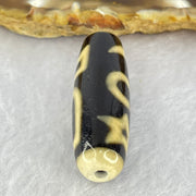 Natural Powerful Tibetan Old Oily Agate Cai Shen with Moon Sun Star Dzi Bead Heavenly Master (Tian Zhu) 财神天珠 8.91g 38.1 by 12.3mm - Huangs Jadeite and Jewelry Pte Ltd