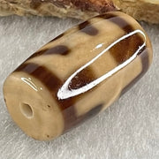 Natural Powerful Tibetan Old Oily Agate Patina Guiren Tairen Human Dzi Bead Totem Amulet Heavenly Master (Tian Zhu) 贵人天诛 4.86g 19.6 by 11.7mm - Huangs Jadeite and Jewelry Pte Ltd