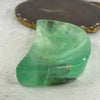 Natural Green Fluorite Moon Shape Wealth Pot 362.1g 113.6 by 63.6 by 25.0mm - Huangs Jadeite and Jewelry Pte Ltd