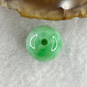 Certified Natural Type A Apple Green Jadeite Lulutong Charm Pendant 3.97g 12.8 by 13.1mm - Huangs Jadeite and Jewelry Pte Ltd