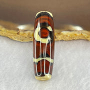 Natural Powerful Tibetan Old Oily Agate Sky Door Serenity 1 Eye Dzi Bead Heavenly Master (Tian Zhu) 一眼天诛 8.65g 37.7 by 12.0mm - Huangs Jadeite and Jewelry Pte Ltd