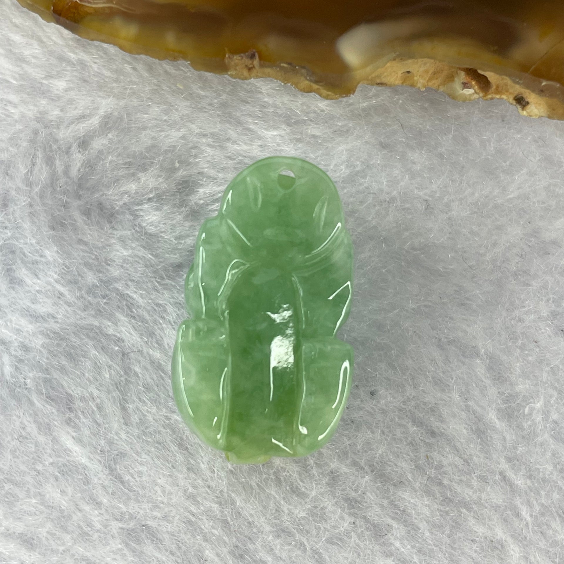Type A Apple Green with Yellow Jadeite Pixiu Pendent A货苹果黄绿加色翡翠貔貅牌 5.23g 20.1 by 12.1 by 10.7 mm - Huangs Jadeite and Jewelry Pte Ltd