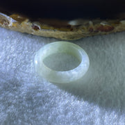 Type A Natural White to Faint Green Jadeite Ring 3.90g5.7 by 3.7mm US 8.1 HK 17.9 (Very Very Slight Internal Line) - Huangs Jadeite and Jewelry Pte Ltd