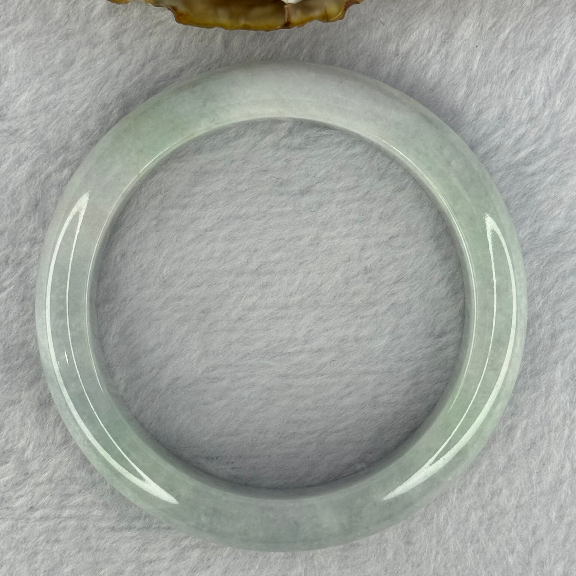 Type A Light Lavender Green Jadeite Bangle 65.05g Internal Diameter 56.4mm 13.3 by 8.8mm (Very Slight Internal Line) - Huangs Jadeite and Jewelry Pte Ltd