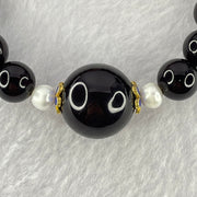 Natural Blood Red Amber Beads Bracelet 天然血珀手链 14.56g 16cm 10.6mm 16 Beads, 18.3mm 1 Bead - Huangs Jadeite and Jewelry Pte Ltd